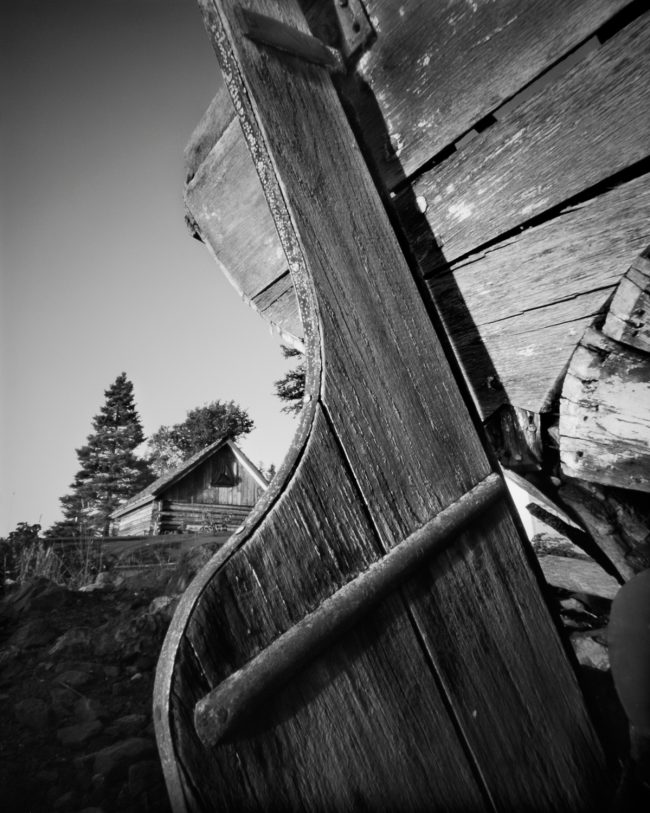 Edisen Fishery Rudder, Isle Royale - pinhole camera photograph